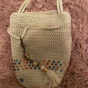 The Sak crochet drawstring bag
